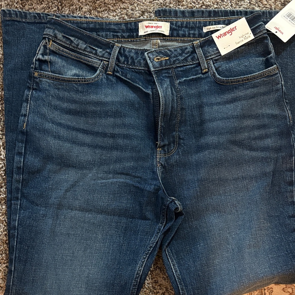 Wrangler Women's Dark Blue Flare Jeans